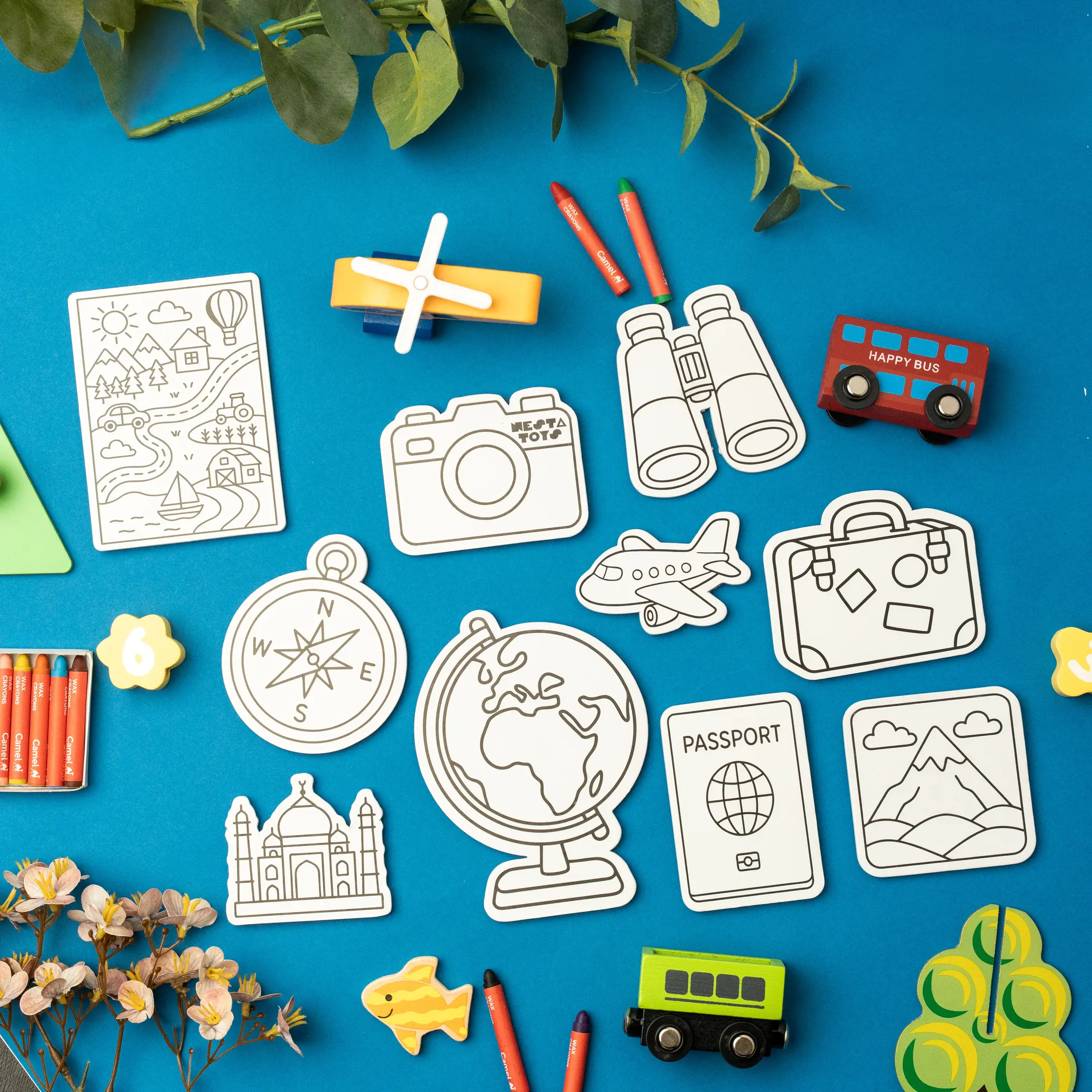 DIY Fridge Magnet - World Explorer