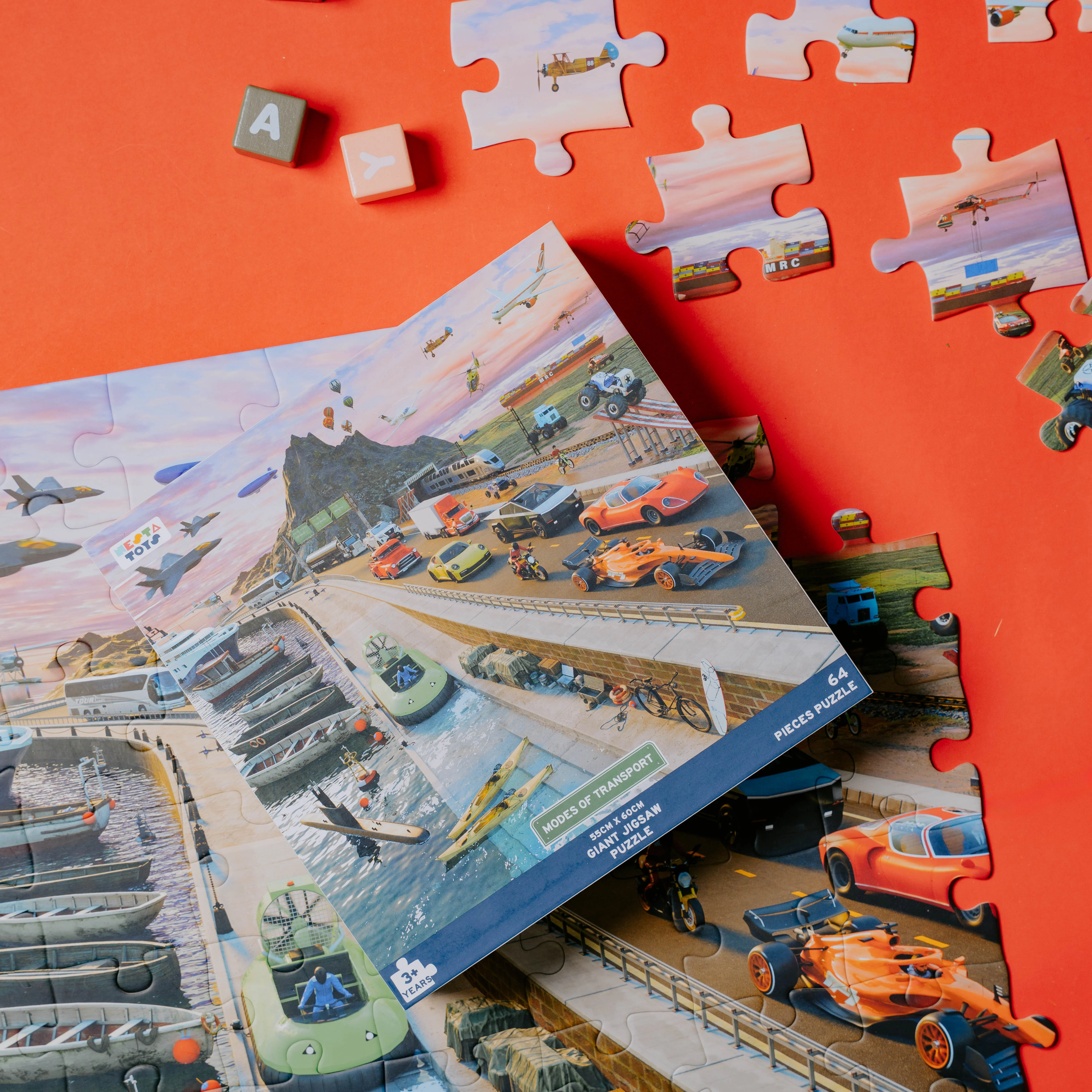 Modes of Transport Jigsaw Puzzle (64 Pcs)
