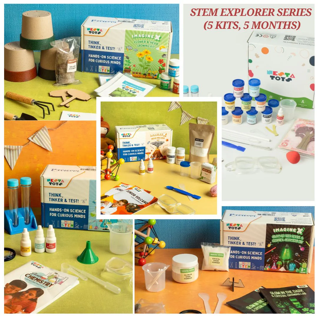 STEM Explorer Box for Kids – 5 Month Educational Activity Kit Program
