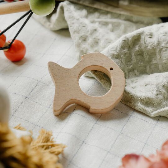 Wooden Fish Teether Toy (Beech Wood) - Image 2